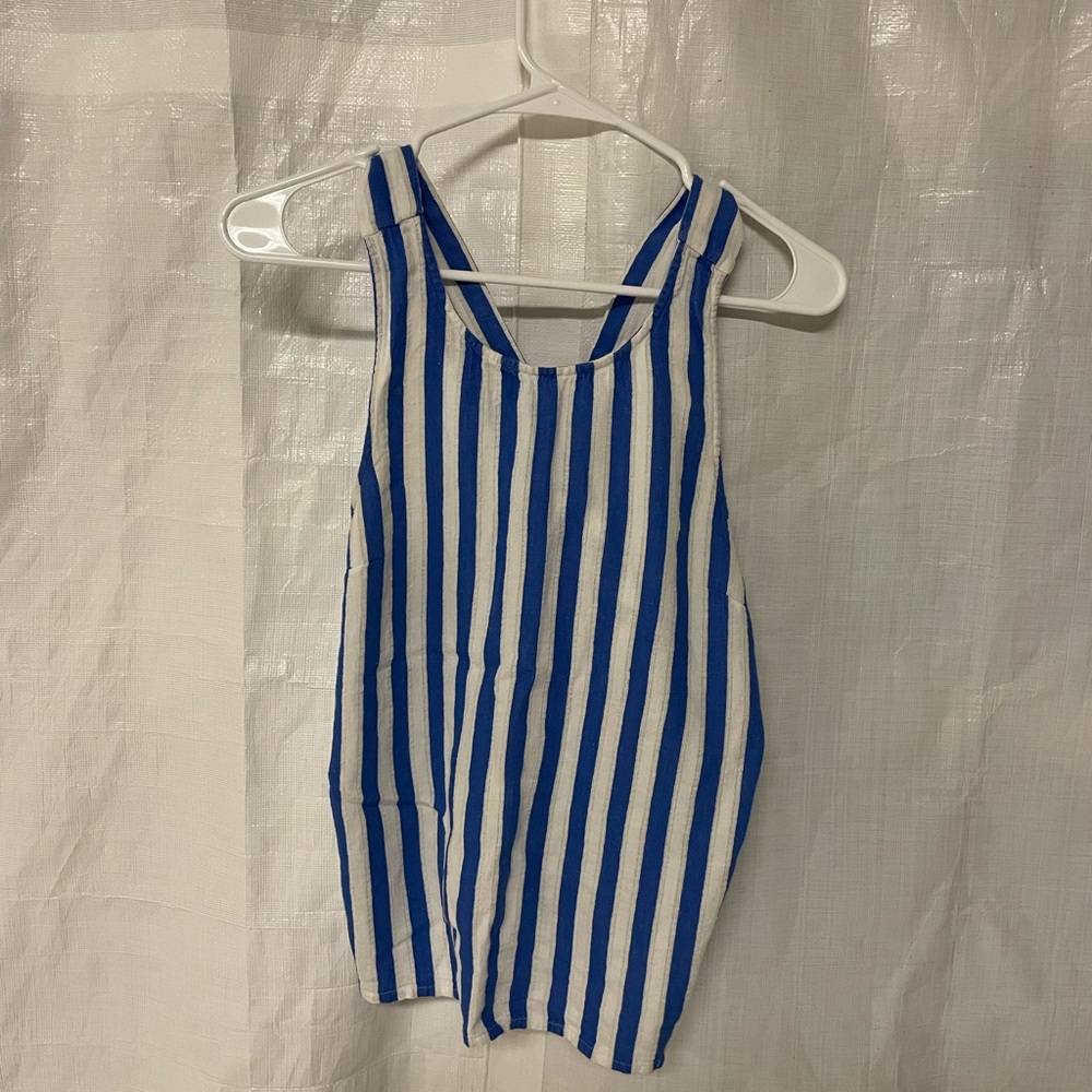 J. Crew blue and white striped top